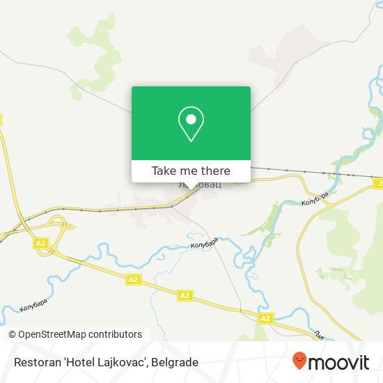 Restoran 'Hotel Lajkovac' map