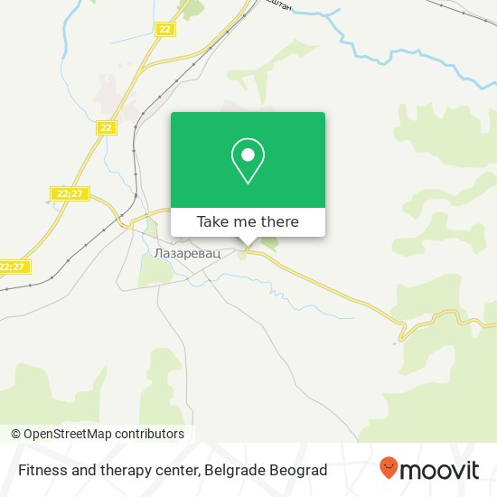 Fitness and therapy center map