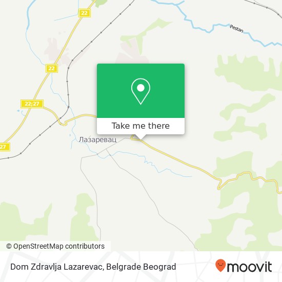 Dom Zdravlja Lazarevac map