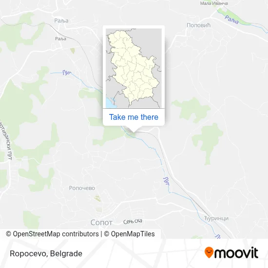 Ropocevo map