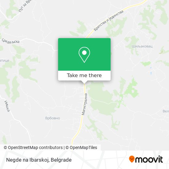 Negde na Ibarskoj map