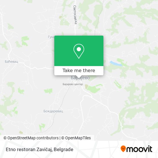 Etno restoran Zavičaj map