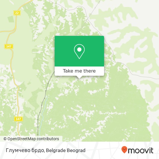 Глумчево брдо map