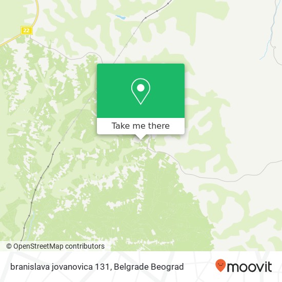 branislava jovanovica 131 map