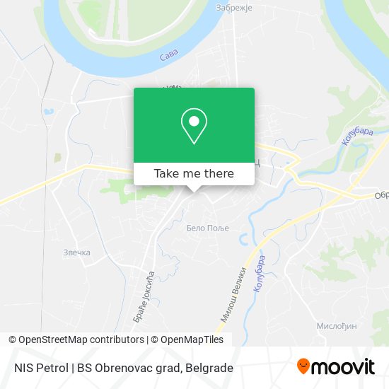 NIS Petrol | BS Obrenovac grad map