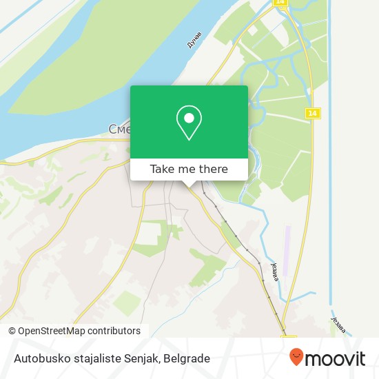 Autobusko stajaliste Senjak map