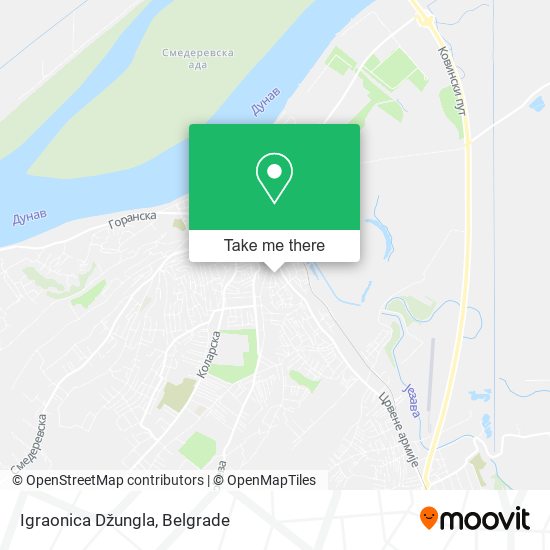 Igraonica Džungla map