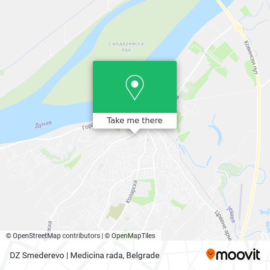 DZ Smederevo | Medicina rada map