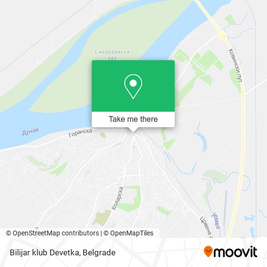 Bilijar klub Devetka map