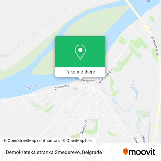 Demokratska stranka Smederevo map
