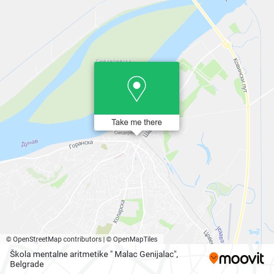 Škola mentalne aritmetike " Malac Genijalac" map