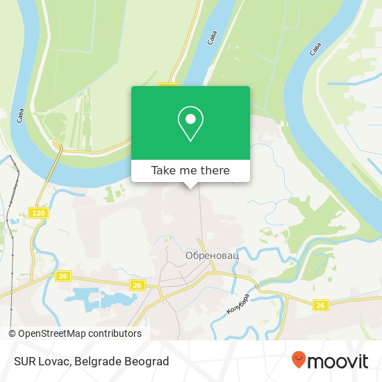 SUR Lovac map