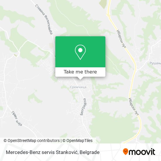 Mercedes-Benz servis  Stanković map