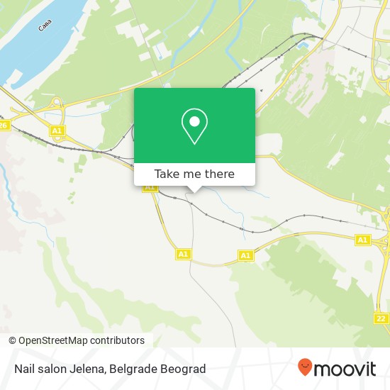 Nail salon Jelena map