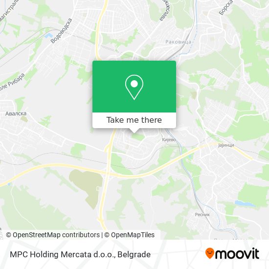 MPC Holding Mercata d.o.o. map