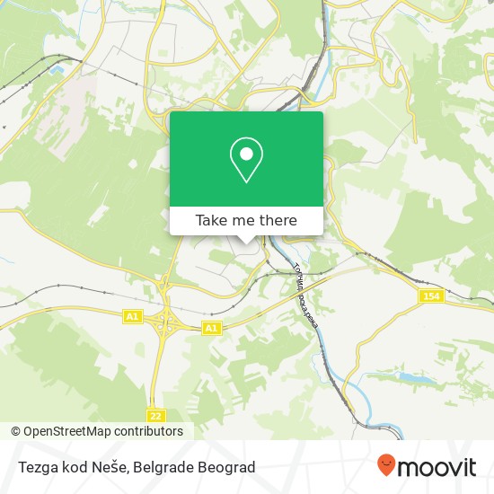 Tezga kod Neše map