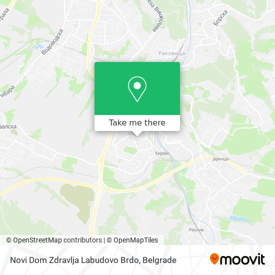 Novi Dom Zdravlja Labudovo Brdo map