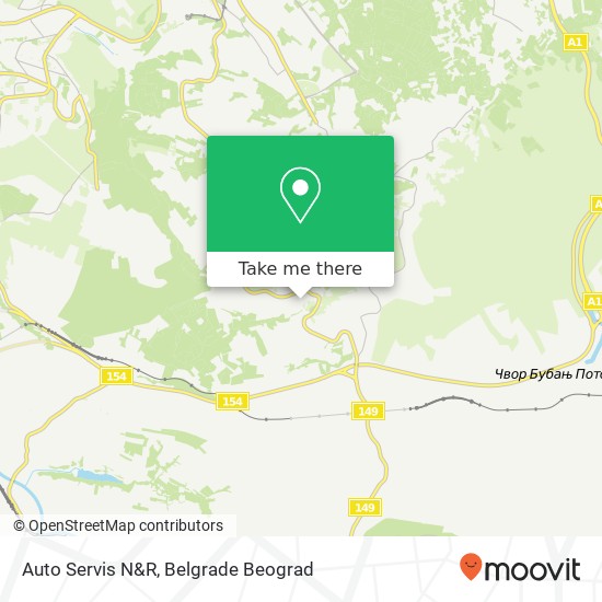 Auto Servis N&R map