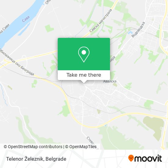 Telenor Železnik map