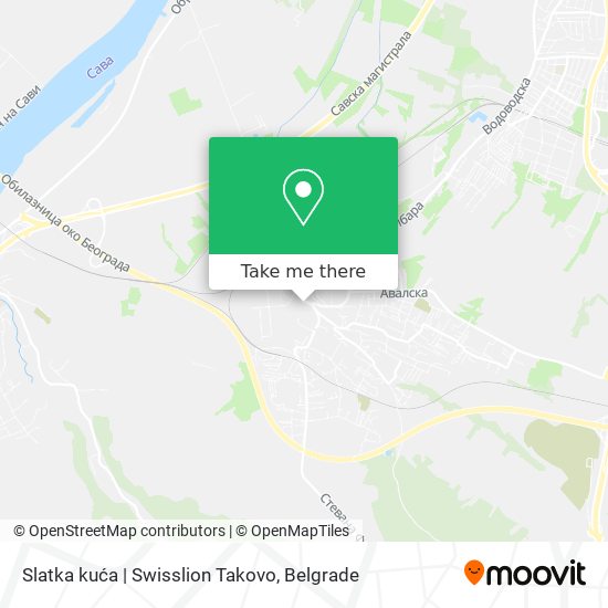 Slatka kuća | Swisslion Takovo map