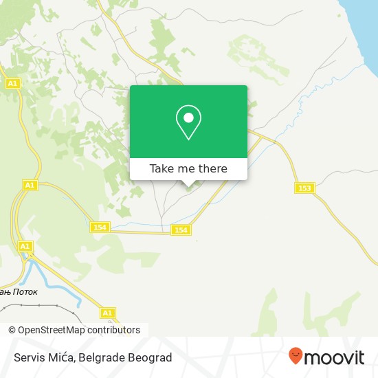 Servis Mića map