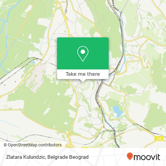 Zlatara Kulundzic map