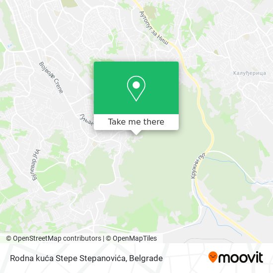 Rodna kuća Stepe Stepanovića map