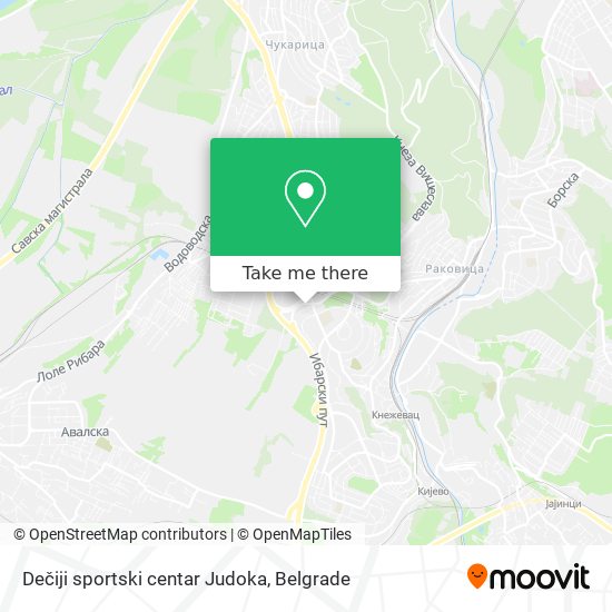 Dečiji sportski centar Judoka map