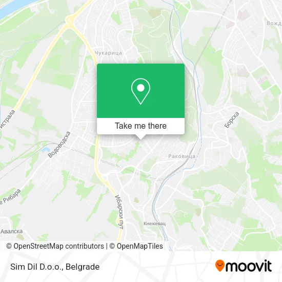 Sim Dil D.o.o. map