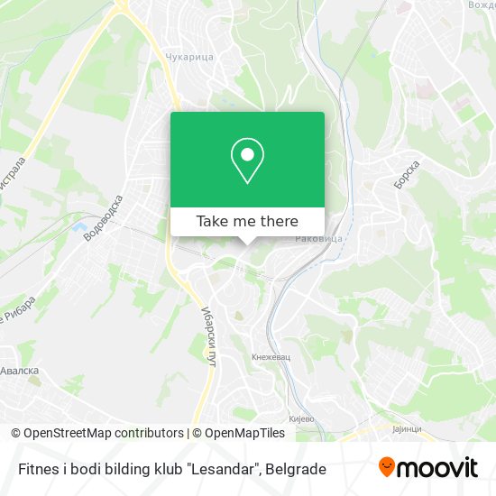 Fitnes i bodi bilding klub "Lesandar" map