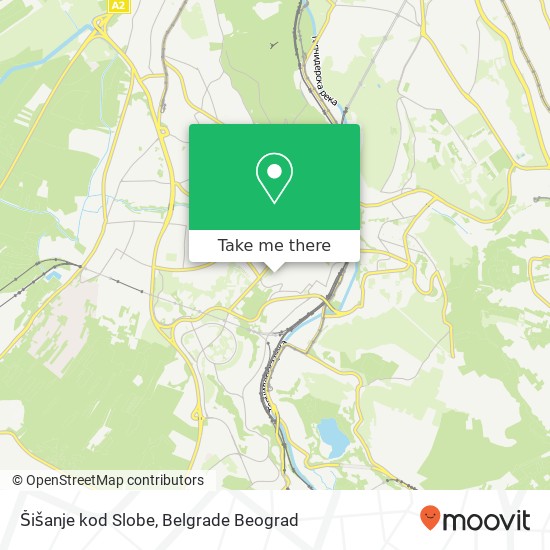 Šišanje kod Slobe map