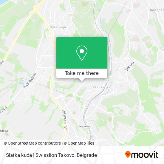 Slatka kuća | Swisslion Takovo map