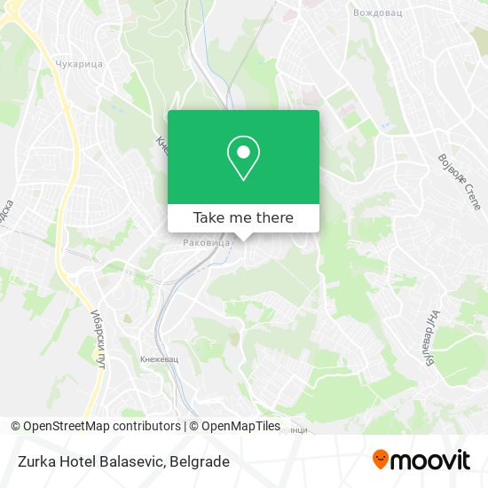 Zurka Hotel Balasevic map