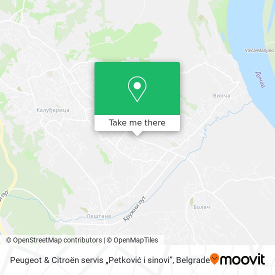 Peugeot & Citroën servis „Petković i sinovi” map