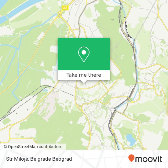 Str Miloje map