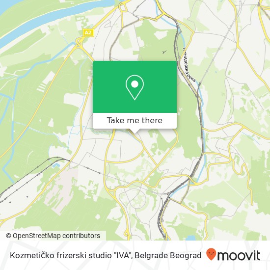 Kozmetičko frizerski studio "IVA" map