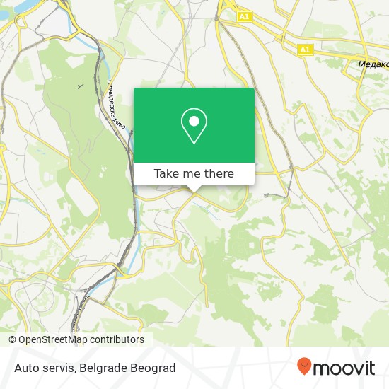 Auto servis map