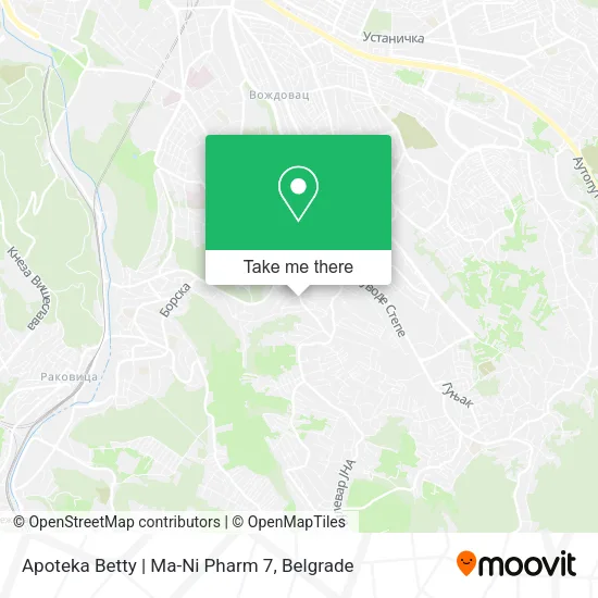 Apoteka Betty | Ma-Ni Pharm 7 map