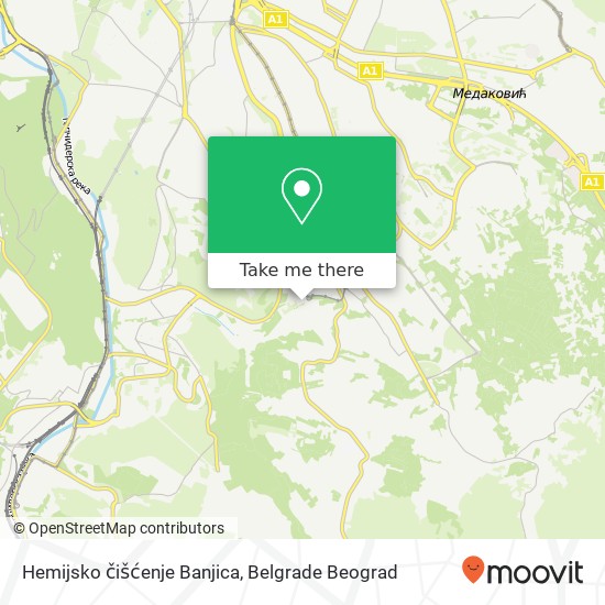 Hemijsko čišćenje Banjica map