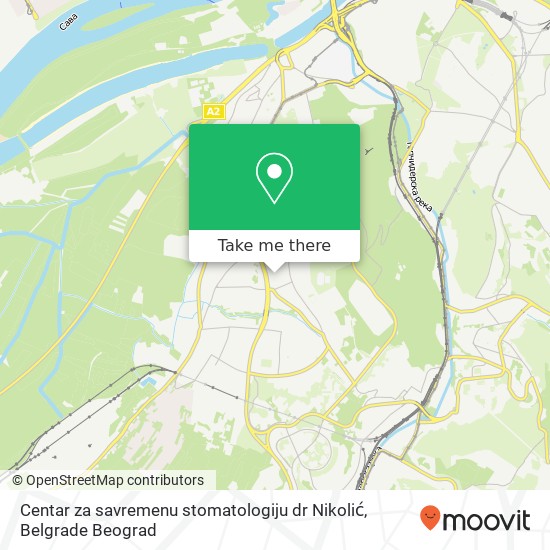 Centar za savremenu stomatologiju dr Nikolić map