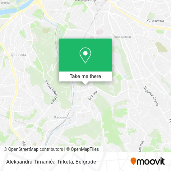Aleksandra Tirnanića Tirketa map