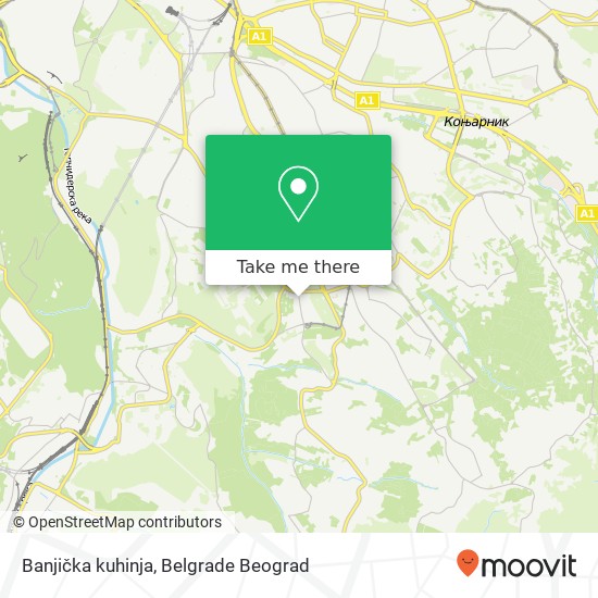 Banjička kuhinja map