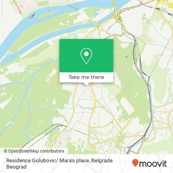 Residence Golubovic/ Mara's place map