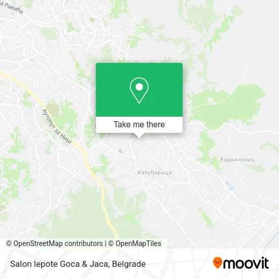 Salon lepote Goca & Jaca map