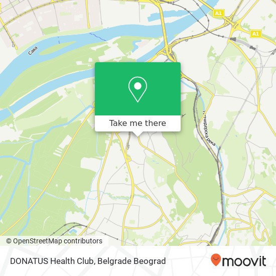 DONATUS Health Club map