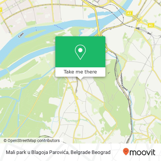 Mali park u Blagoja Parovića map