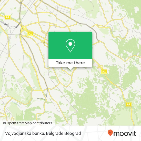 Vojvodjanska banka map