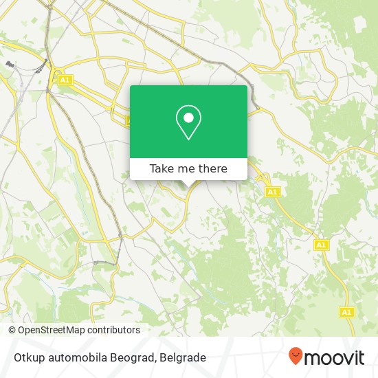 Otkup automobila Beograd map