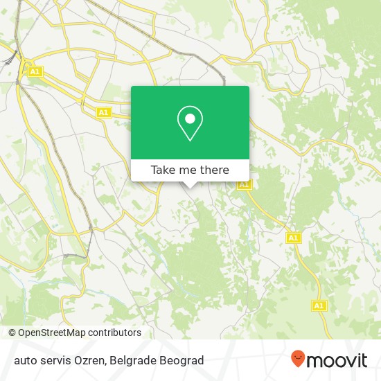 auto servis Ozren map