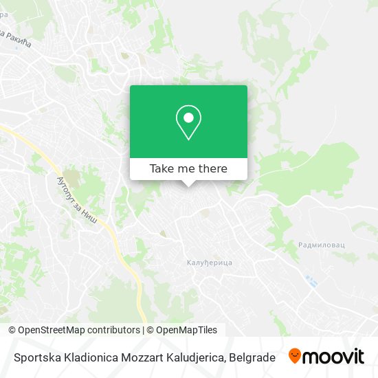 Sportska Kladionica Mozzart Kaludjerica map